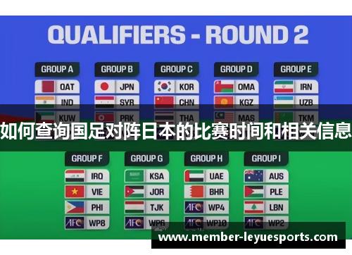 如何查询国足对阵日本的比赛时间和相关信息 如何查询国足对阵日本的比赛时间和相关信息