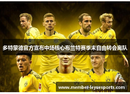 多特蒙德官方宣布中场核心布兰特赛季末自由转会离队 多特蒙德官方宣布中场核心布兰特赛季末自由转会离队